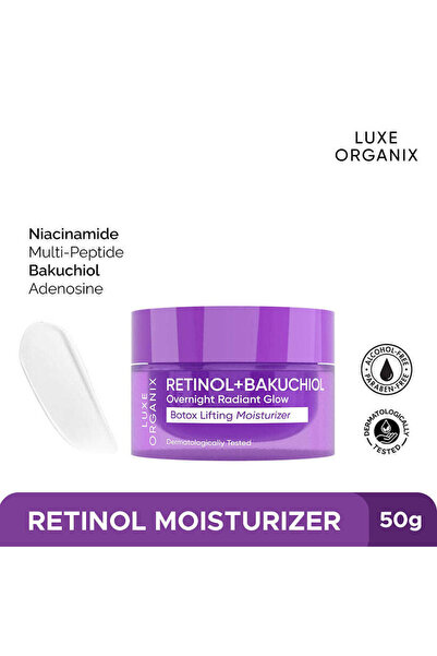 LUXE ORGANIX مرطب ليلي متوهج بالبوتوكس لرفع البشرة 50 جرام