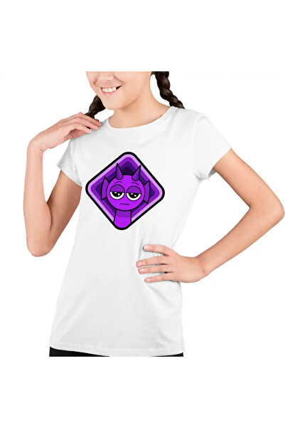 OEM Tricou Copii Fete Sprunki Durple Square