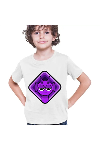 OEM Tricou Copii Baieti Sprunki Durple Square