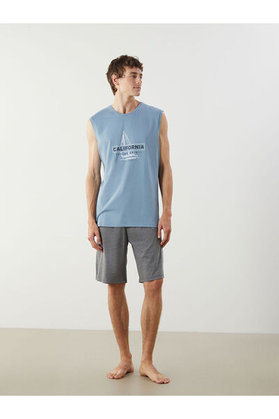 LC Waikiki Standard Fit Men's Pajama Set with Shorts