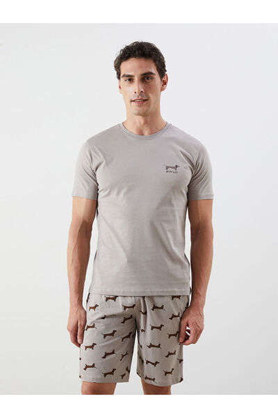 LC Waikiki Standard Fit Men's Pajama Set with Shorts
