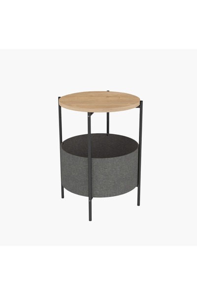 Home Box Modulix Asma Round End Table with Detachable Table Top and Bag