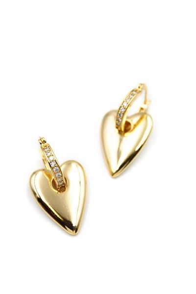 No8 Home Heart Earrings - Gold
