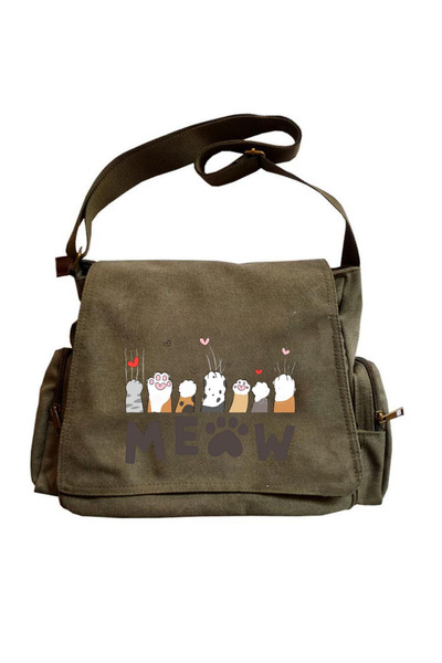 Touz Moda Geantă unisex cu imprimeu Cute Cat Seriouse