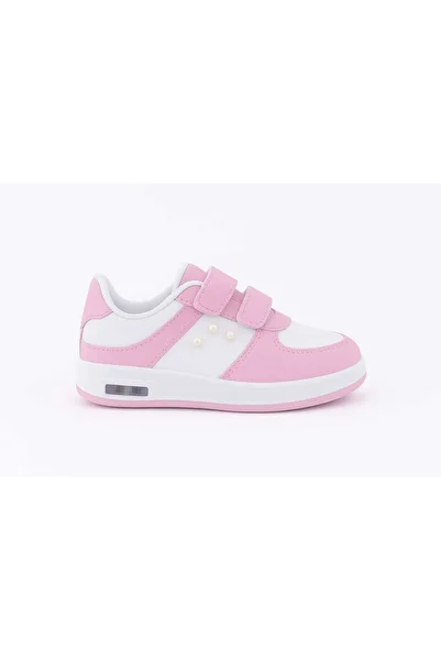 ECCAdesing Three Pearls Accessory Printed Children's Lighted Shoes and Sneakers