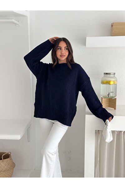 SLAW REZZ سترة هومي تريكو برقبة دائرية