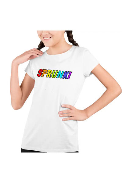 OEM Tricou Copii Fete Sprunki Logo