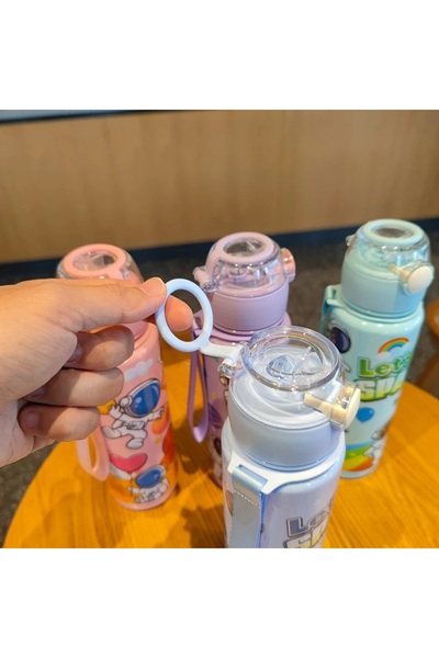 MUBX Astronaut 700ml Water Bottle Water Bottle Water Bottle Bpa Free Water Bottle (with Sticker Gift)