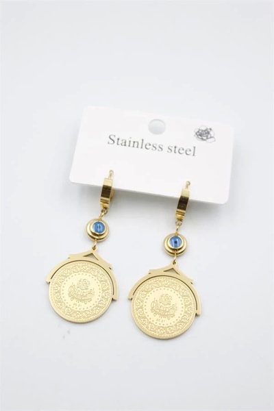 No8 Home Lira Evil Eye Earrings - Gold