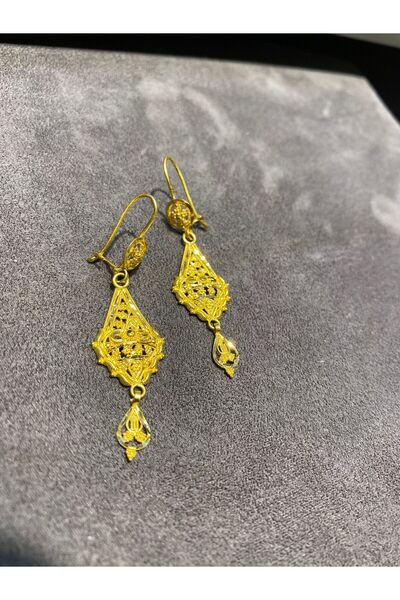 MAHMUT ÇİÇEK KUYUMCULUK Modern hint küpe