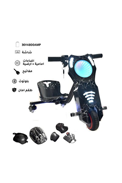 AZAF سكوتر رالي ميني دريفت 36 فولت مع ضوء أمامي جانبي