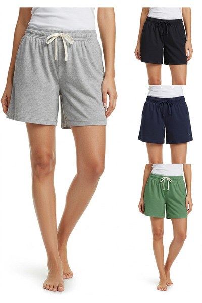 dk defne ky Quadruple Women's Shorts Gray Black