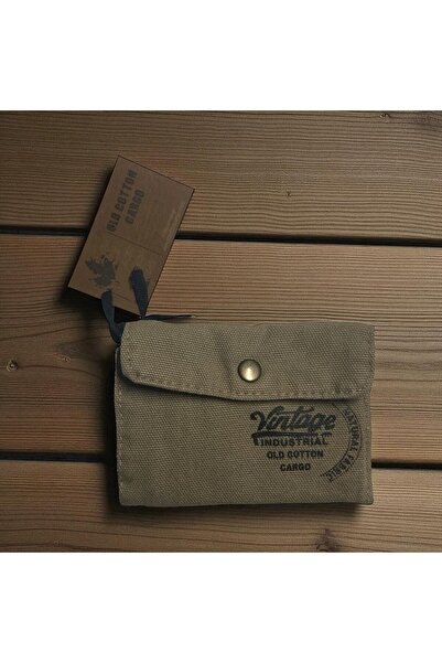 Old Cotton Vintage Shabby Unisex Vintage Design Wallet 12.5 cm X 9 cm