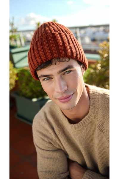 LAGRANZE Ribbed Men's Beret