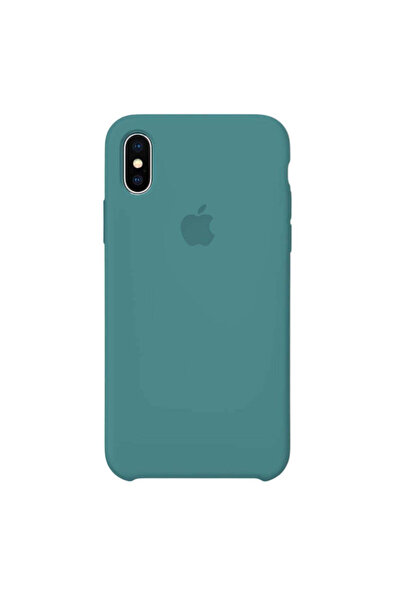 Apple Carcasă din silicon pentru iPhone X, verde pin