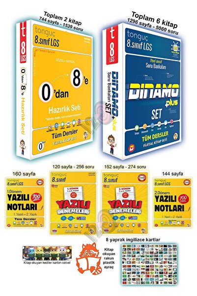 Tonguç Yayınları 8. Sınıf Konu Anlatımlı Hazırlık Dinamo LGS Soru Bankası 1. ...