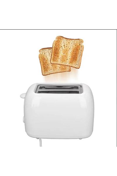 Generic Stainless Steel Toaster with Two Slots | Even Toasting | Adjustable Browning Control | Compact Desig