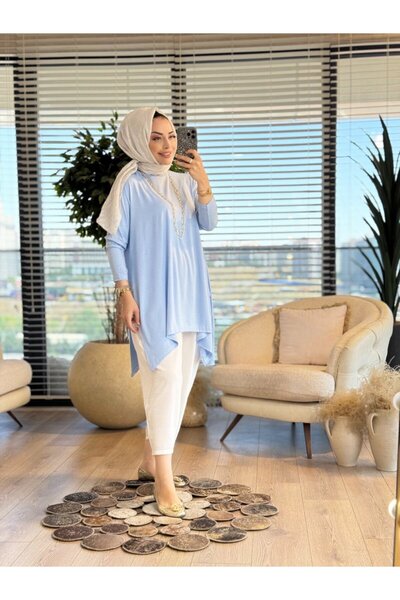 ALANURMODA Basic Tunic with Side Slits