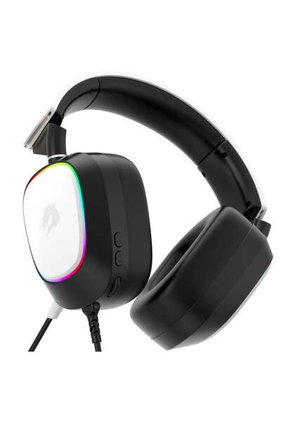 GAMEBOOSTER H23W Nemesis RGB USB 7.1 Beyaz Profesyonel Oyuncu Kulaklığı