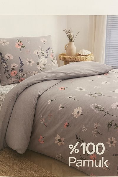 Evimcim 100% Cotton Ranforce Single Quilted Duvet Cover Set (Gift Boxed)