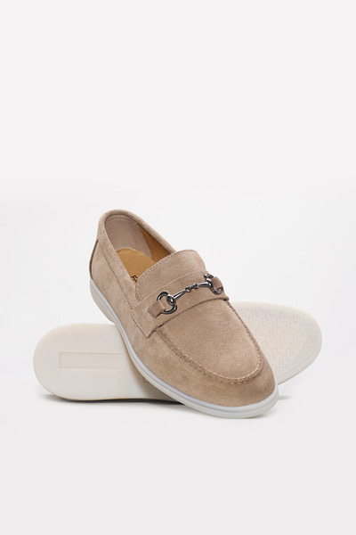 Ayakkabıhane Inside and Outside Genuine Suede Leather Mink Men's Casual Daily Shoes Ah088191310221321