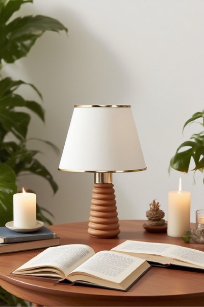 571 Store Wooden Table Lampshade Fabric Headboard Decorative Table Lamp Night Light