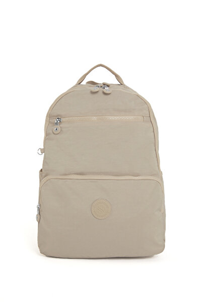 BLACK Unisex Water Resistant Crinkle Fabric Multi-Compartment Large Size Lapt...