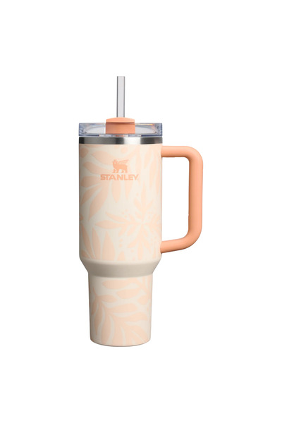 Stanley The Quencher H2.0 Flowstate™ Tumbler 40 Oz | Apricot Palms Pipetli Termos 1,18 Litre