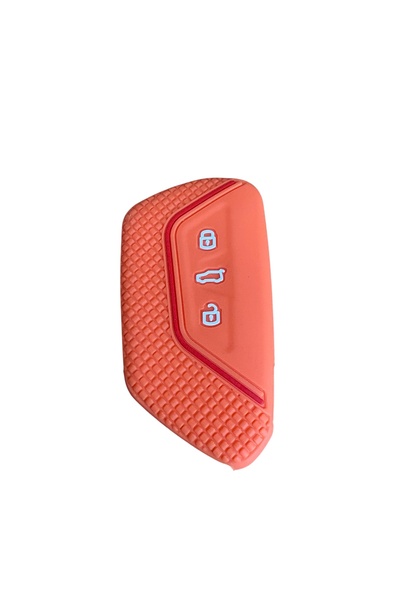 İKTUNING Vw New Golf 8 -Golf 8.5 Orange Color 1Pcs Silicone Key Case