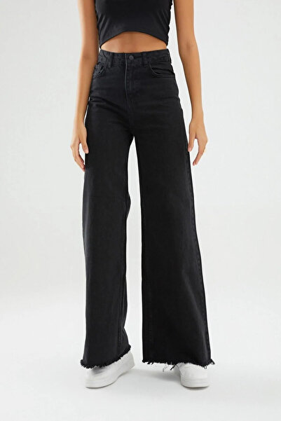 byhaziran butik Τζιν παντελόνι Ester Bol Paça Palazzo Model ελαστικό ύφασμα