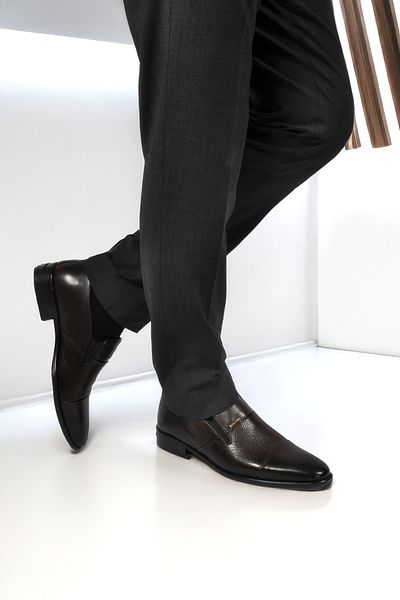 Pierre Cardin Brown Genuine Leather Men's Classic Shoes 70555 m