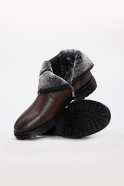 Ayakkabıhane Quality Genuine Floater Leather Brown Men's Classic Boots Ah0823419131225