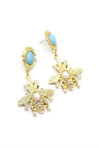 No8 Home Bee earrings - turquoise