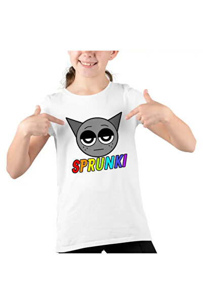 OEM Tricou Copii Fete Sprunki Gray Song