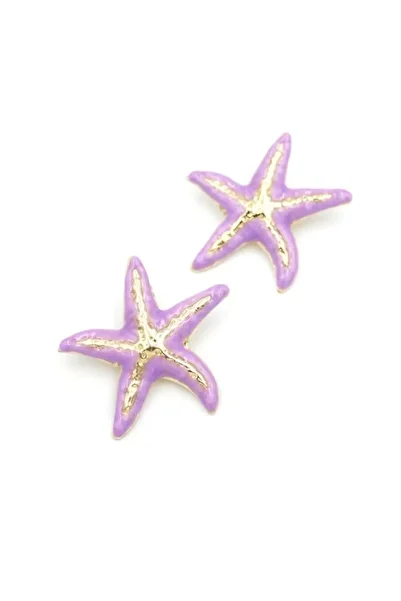 No8 Home Mineli Starfish Earrings - Purple