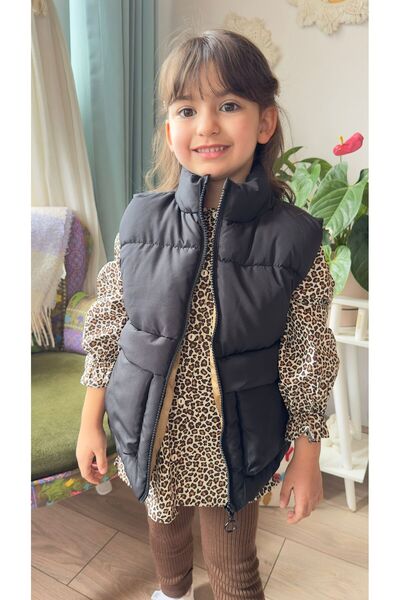 VOSVOSBABY Black Children's Inflatable Vest Unisex
