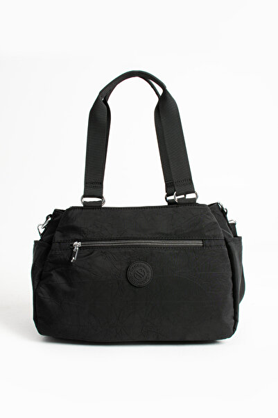 Çanta Trend Γυναικεία τσάντα χεριών και ώμων με ρυθμιζόμενο υφασμάτινο αλεξίπ...