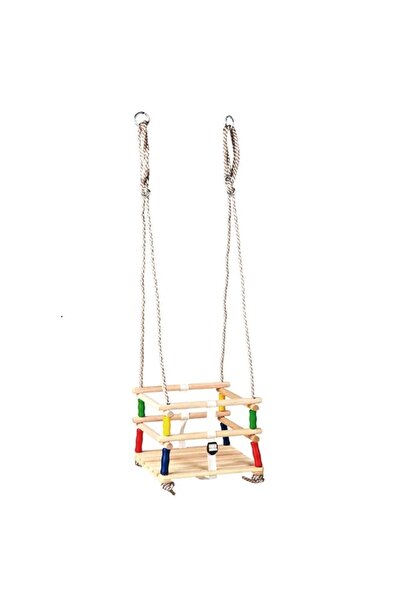 SGTT Leagăn pentru copii, din lemn ST Kids, 30x30 cm, max. 30 kg, frânghie cu...