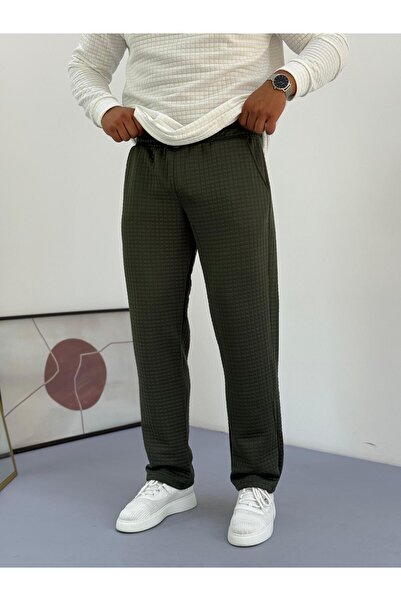 Combineman35 Men's Quilted Patterned Waffle Fabric Tracksuit