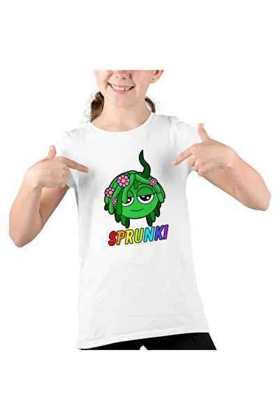 OEM Tricou Copii Fete Sprunki Green Sound