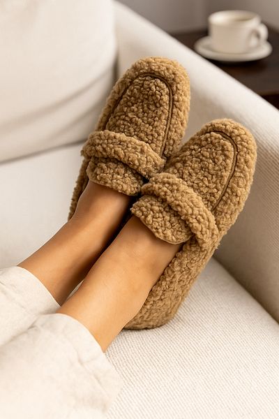 StWenn Ultra Soft Plush Women's Home Slippers No Sound Lightweight Sole Slippers