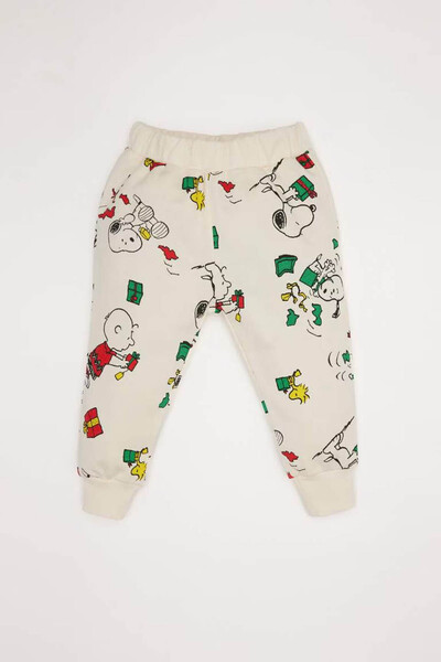 DeFacto 2 Pack Snoopy Ecru Baby Boy Sweatshirt D6306A5/Er233