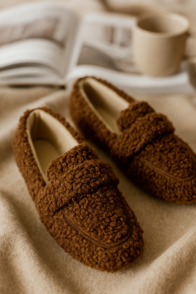 StWenn Ultra Soft Plush Women's Home Slippers No Sound Lightweight Sole Slippers