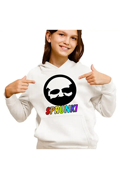 OEM Hanorac Copii Fete Sprunki Game Old Black