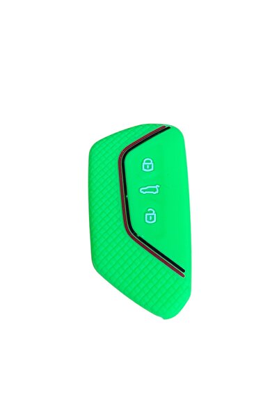İKTUNING Vw New Golf 8 -Golf 8.5 Light Green Color 1Pcs Silicone Key Case