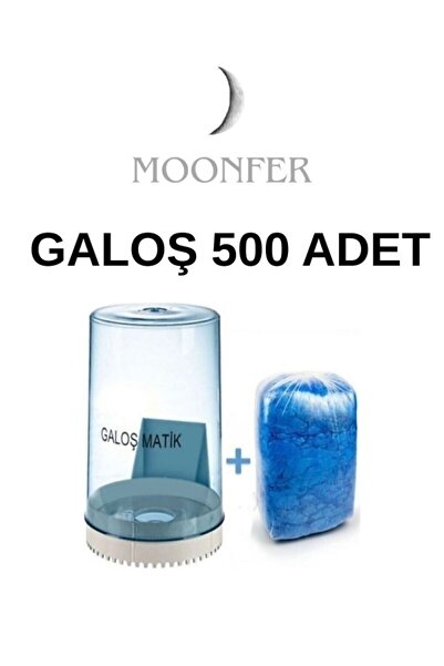 MOONFER Galoşmatik Dispenseri Içten Çekmeli ve 500 Adet Galoş Seti