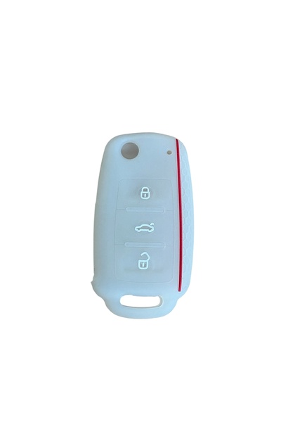 İKTUNING 1Pcs Silicone Key Case for Vw Polo Golf Passat Cc Jetta Scirocco Cad...