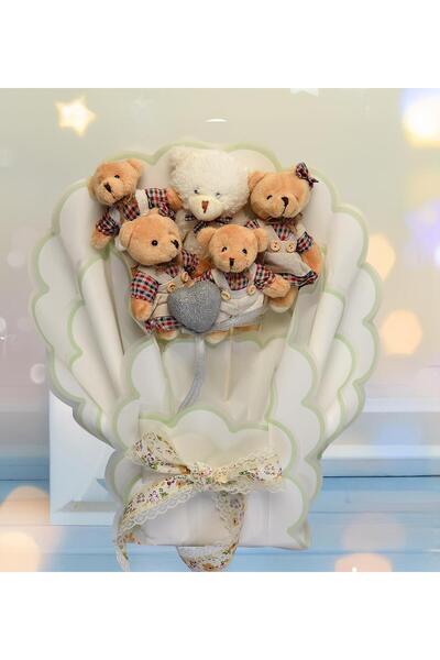 Sole 90 cm Teddy Bear Plush and Teddy Bear Bouquet with Clothes Valentine's Day Birthday Gift for Girlfriend
