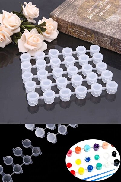 se7enhome Plastik Boya Kutusu 12 Göz 3ml Küçük Boy , Boncuk Kutusu , Lens Kut...