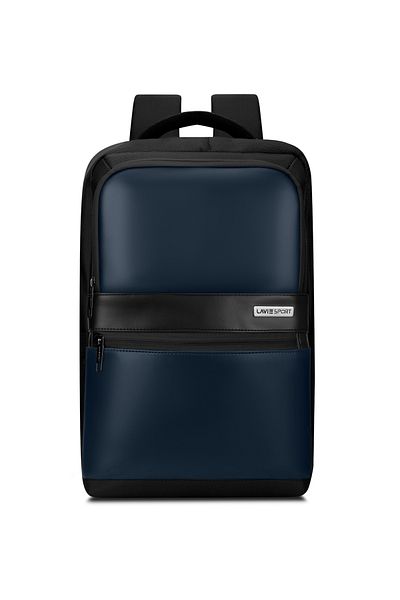 Lavie Sport Armour 24L Laptop Backpack with Trolley sleeve For Men & Women (Black/Navy)